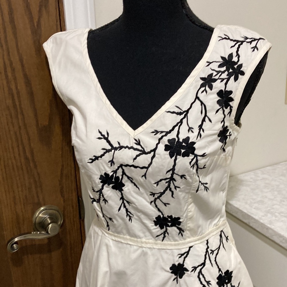 Beautiful Eshakti embroidered fit and flare dress